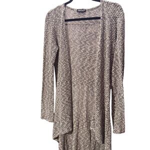 About A Girl Monochrome Open-Front Cardigan